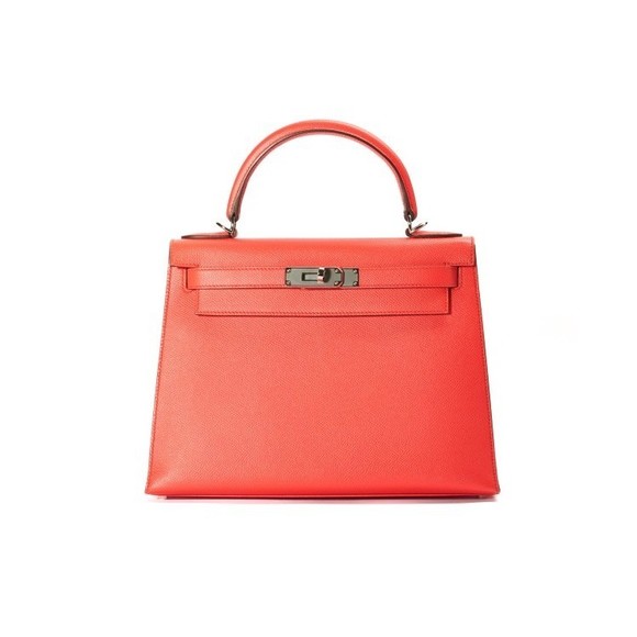 Hermès Kelly Bag 28 In Epsom Rose Texas - vintage - Picture 1 of 1